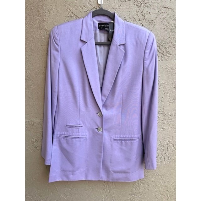 Vintage Liz Claiborne New Pastel Lavender Blazer Sz 6 Career Academia Preppy